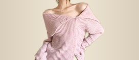 Off-Shoulder Knit Tops